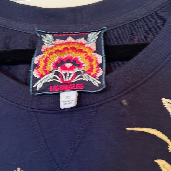 Beautiful gently worn embroidered johnny was sweatshirt - Picture 3 of 4